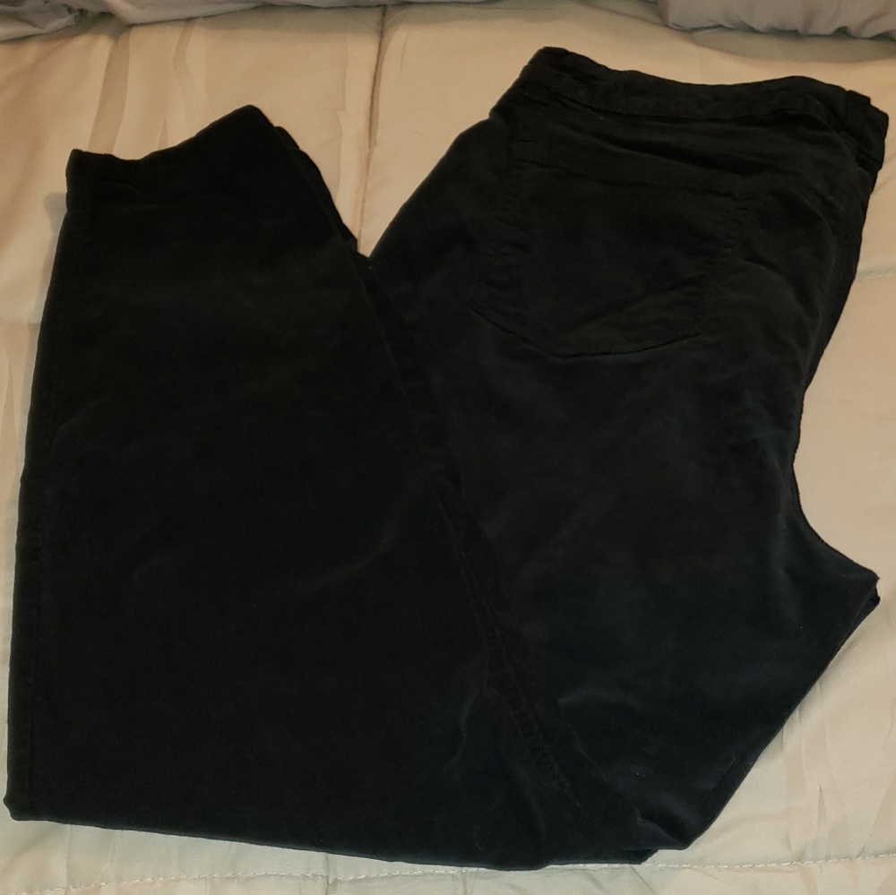 Women's Style & Co Corduroy Pants SZ 14 Black
